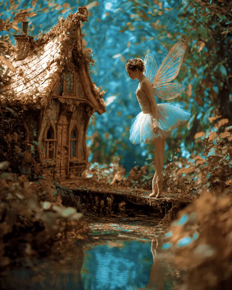 Fairy Waiting For Hobbit Astral Plane Art Print - 8"x10" Artwork