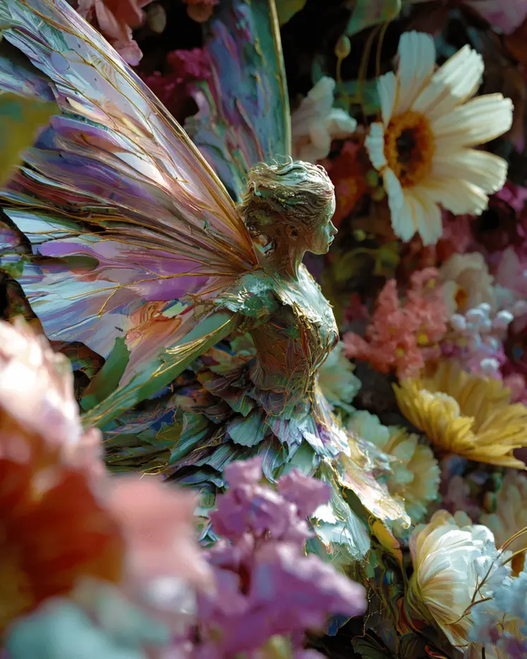 Glass Fairy Astral Plane Art Print - 8"x10" Artwork