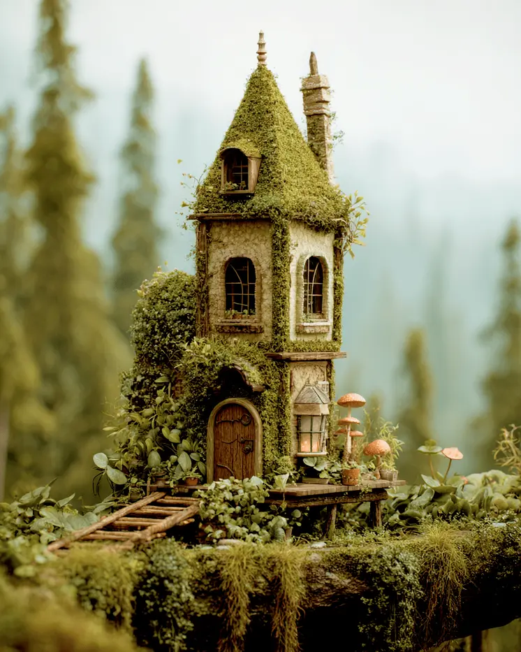 A Fine Fairy House Astral Plane Art Print - 8"x10" Artwork