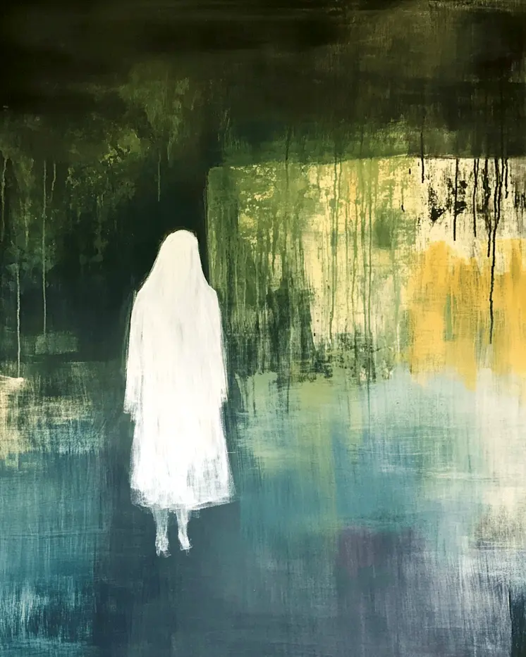 Abstract Ghost Astral Plane Art Print - 8"x10" Artwork