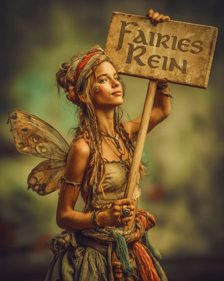 Fairies Rein - Fairies Art Print - 8"x10" Artwork