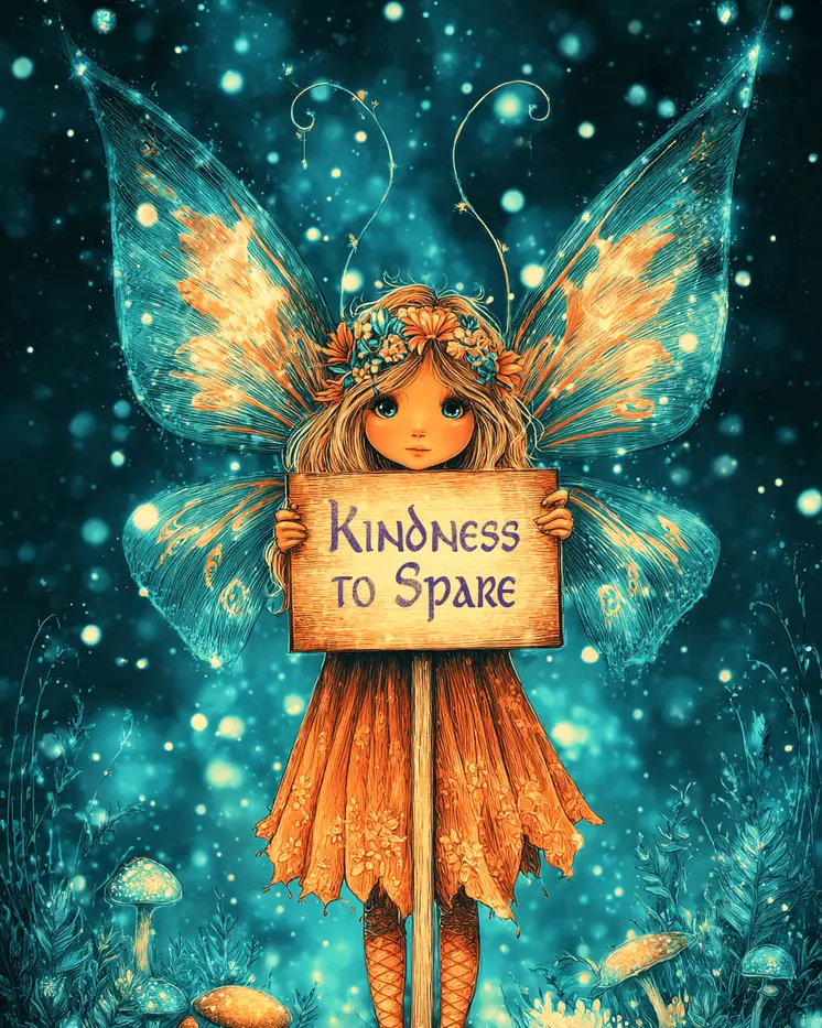 Kindness to Spare Fairy - Fairies Art Print - 8"x10" Artwork