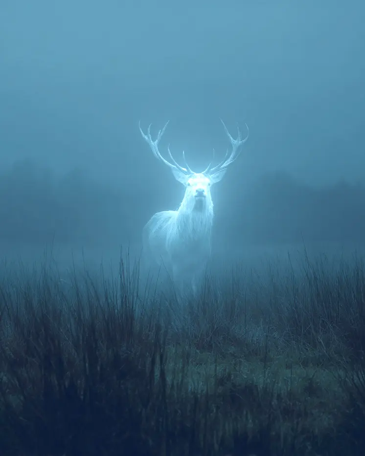 Ghost Elk Art Print - 8"x10" Artwork