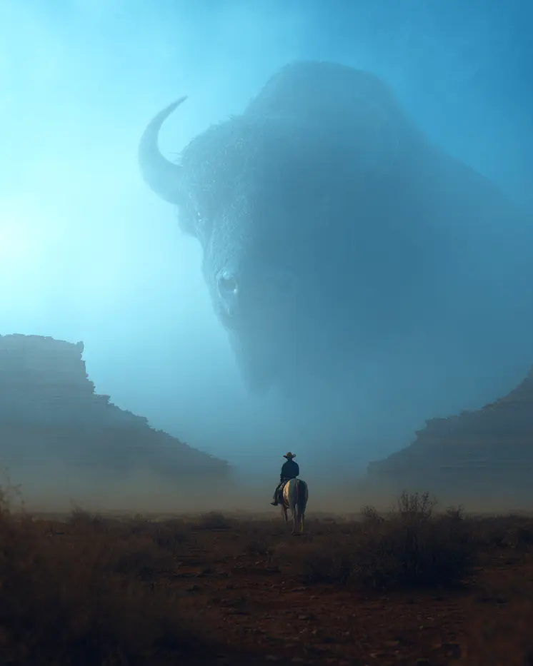 Bison Mesa Art Print - 8"x10" Artwork