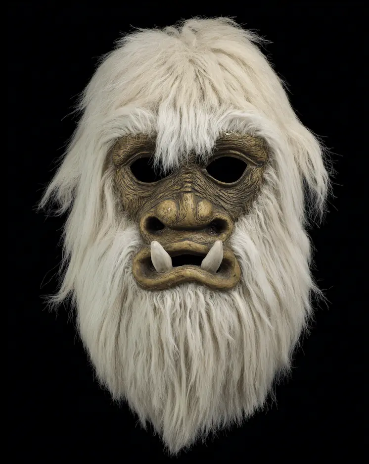 Bigfoot Yeti Mask 2 - Mask Art Prints - 8"x10" Artwork