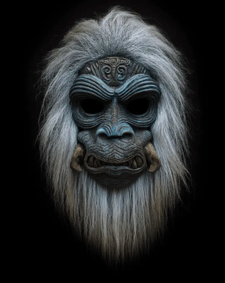 Bigfoot Yeti Mask 4 - Mask Art Prints - 8"x10" Artwork