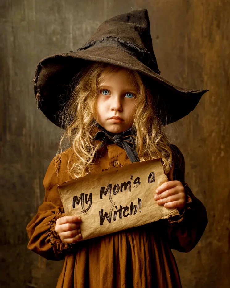 My Mom's a Witch #1 - Wiccan Art Print - 8"x10" Artwork