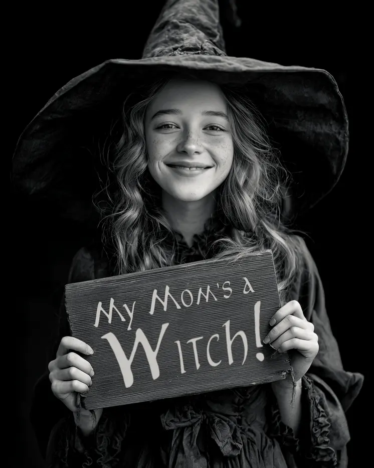 My Mom's a Witch #3 - Wiccan Art Print - 8"x10" Artwork