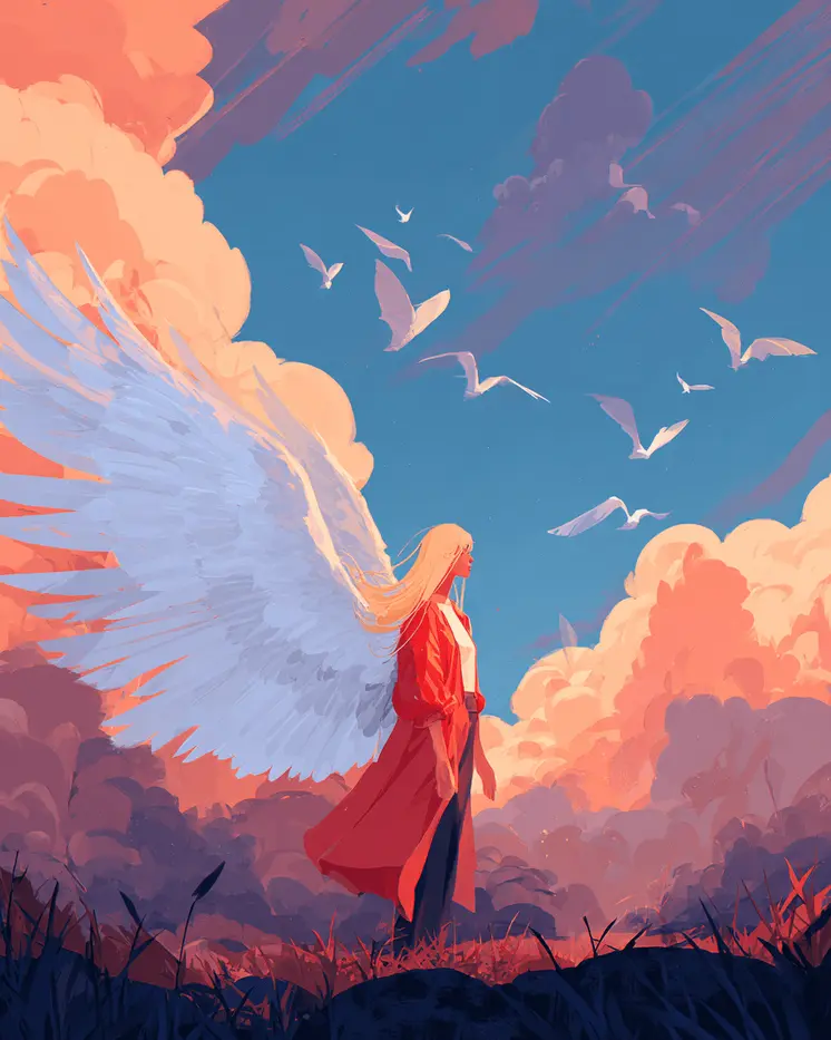 Brilliant Angel - Angelic Art Print - 8"x10" Artwork