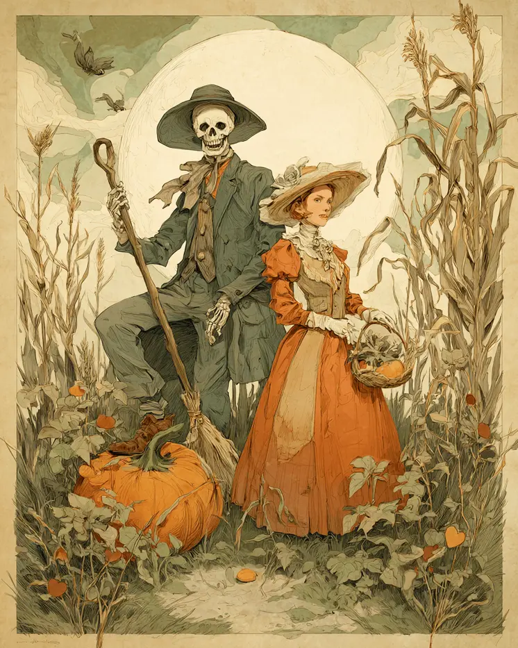 The Late Mr Monroe Halloween Art Print - 8"x10" Artwork