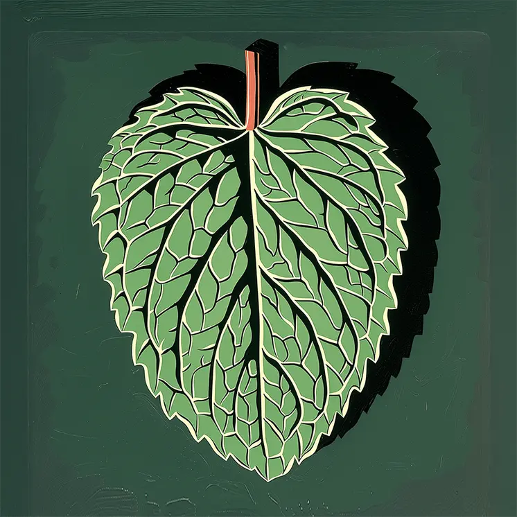 Mint Leaf 8”x8” Herbs and Spices, Culinary Art Print Collection
