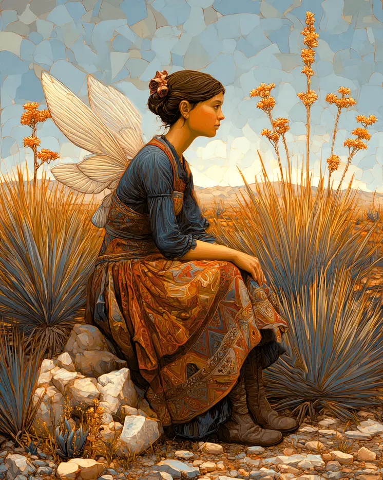 Longing Fairy - Fairies Art Print - 8"x10" Artwork