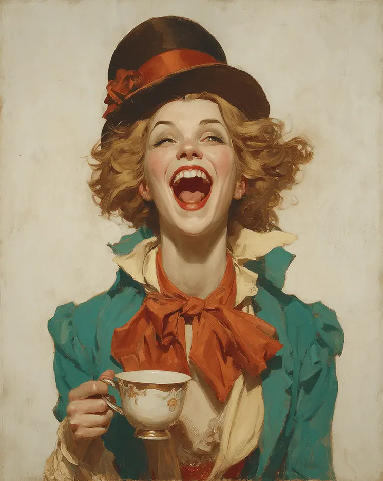 Mad Hatter Mimi Portrait art print - 8"x10" Artwork for 11"x14" Frame