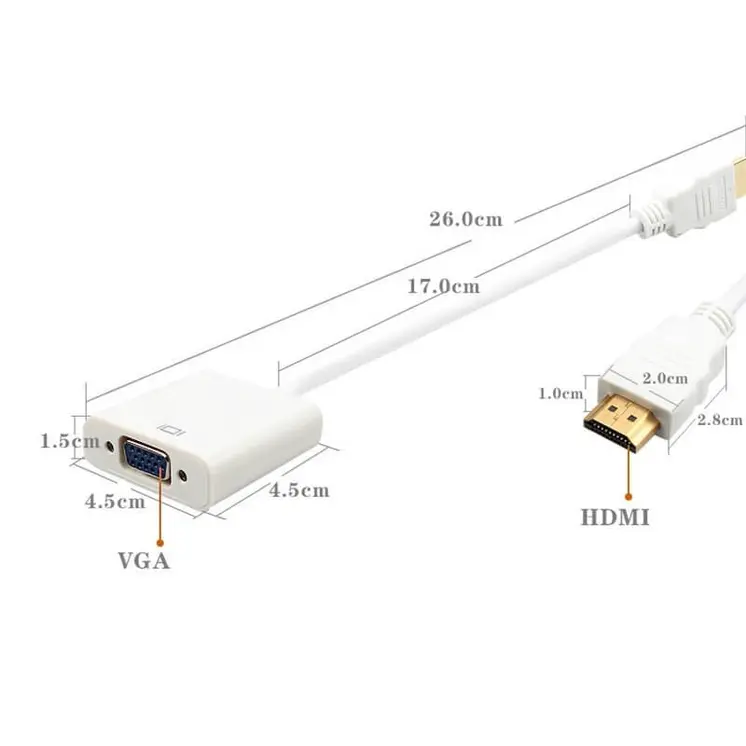 HDMI VGA átalakító kábel, HDMI VGA adapter