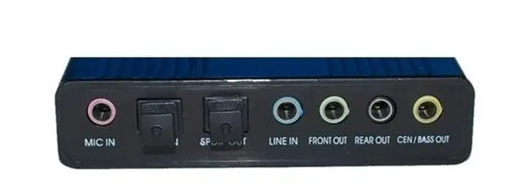 USB 5.1 hangkártya külső hangkártya 5.1 spdif