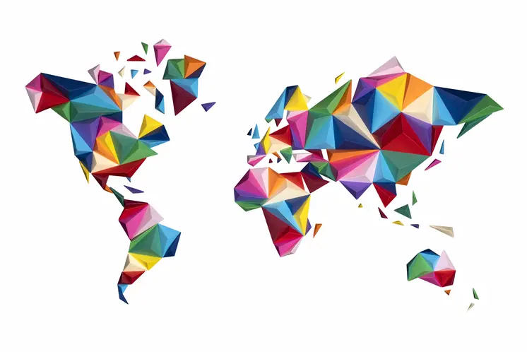World Map - Multicolor