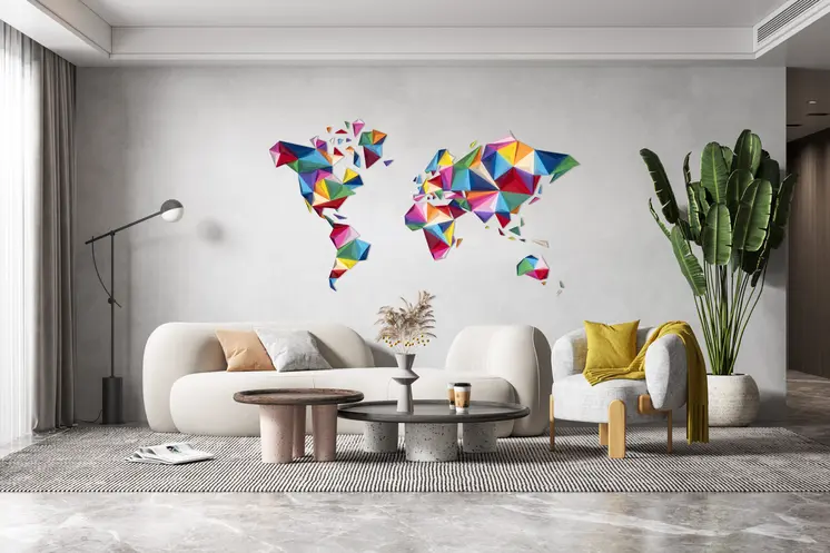 World Map - Multicolor