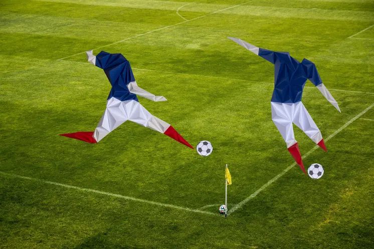 Duo of Football Players - France