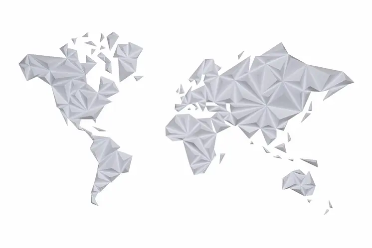 Carte du Monde - Blanche