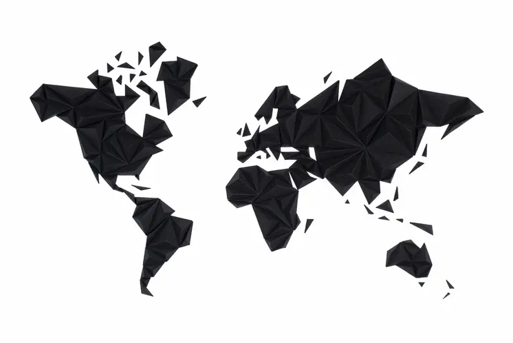 World Map - Black
