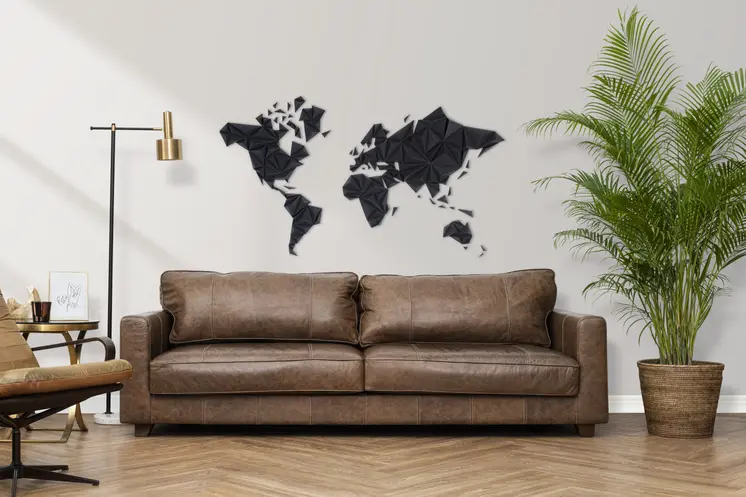 World Map - Black
