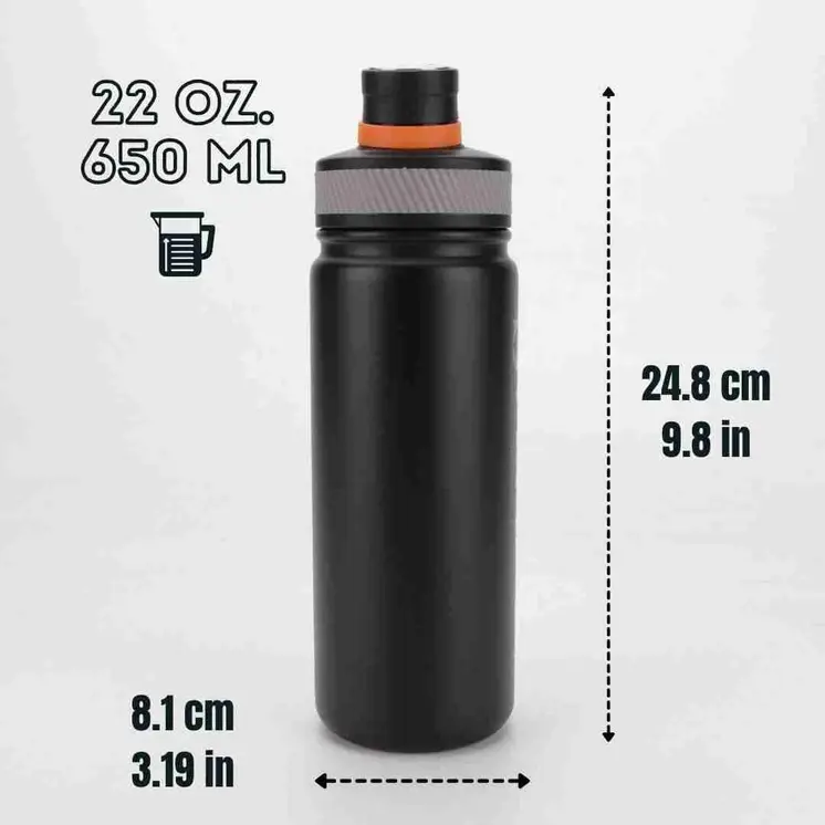 22oz Insulated Stainless Steel Protein Shaker