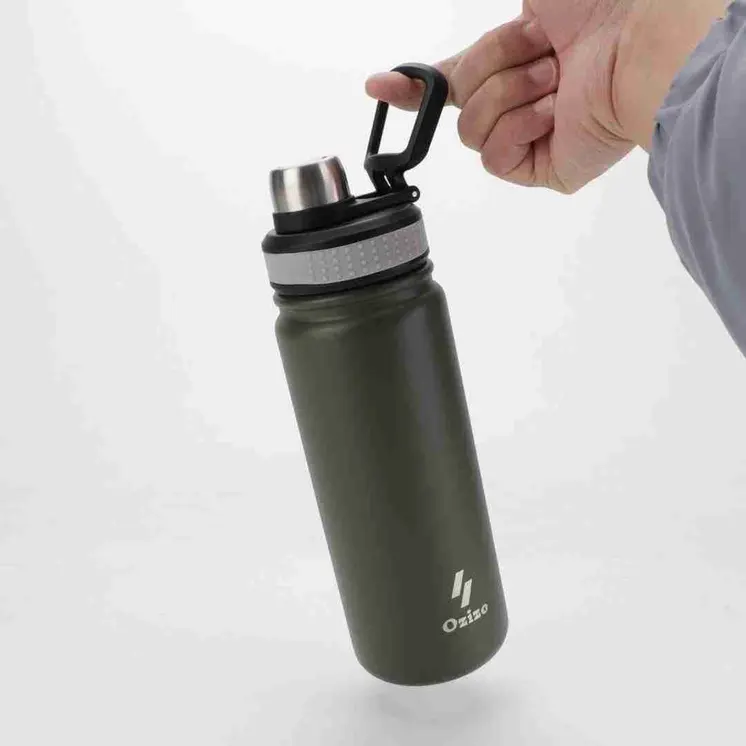 Ozizo M59 22oz 650 ml Sport Insulated Bottle with Rotating Lid and Handle