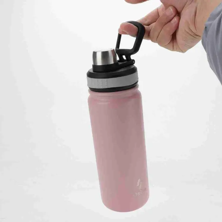 Ozizo Shaker Bottle M60, Insulated Stainless Steel Protein Shaker Bottle 22 oz, Insulated Shaker with Filter, Flip Top Cap and Wire Whisk Ball Spring Mixer