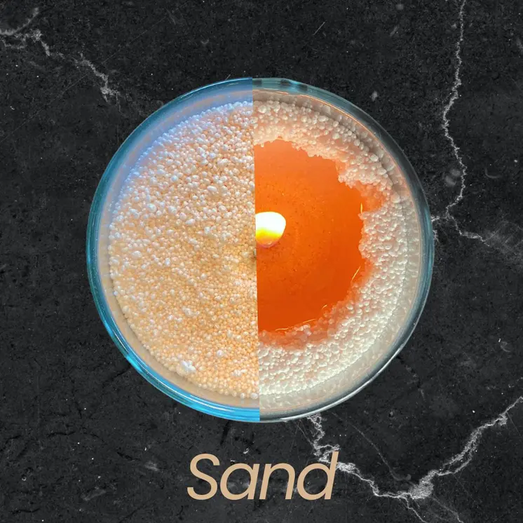Sand unscented Candle Sand 330g/0.73lbs