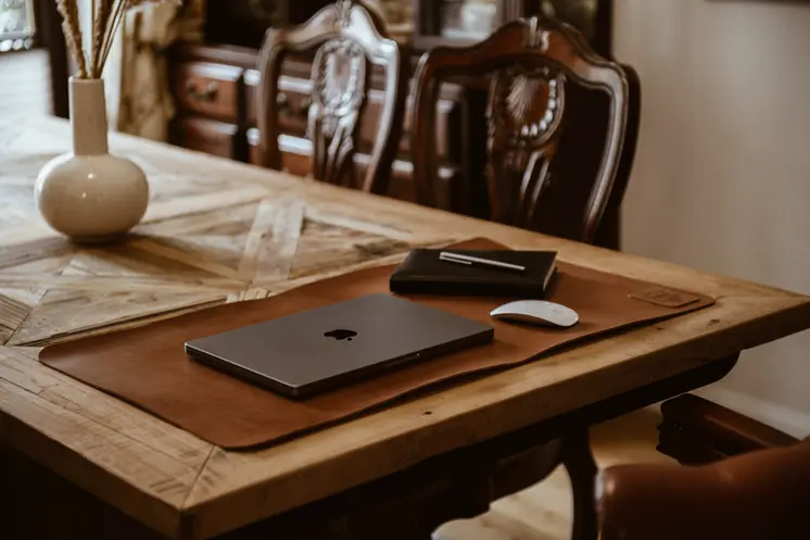 Light brown desk pad