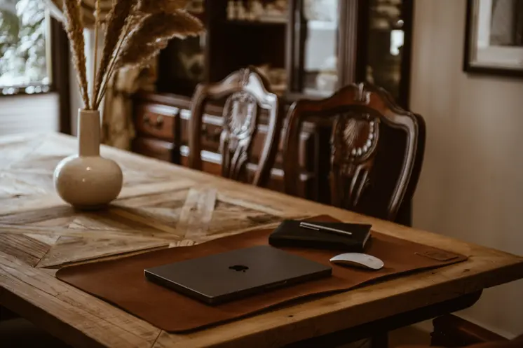 Light brown desk pad
