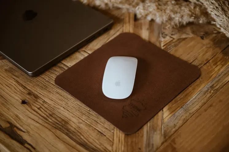 Dark brown mouse pad