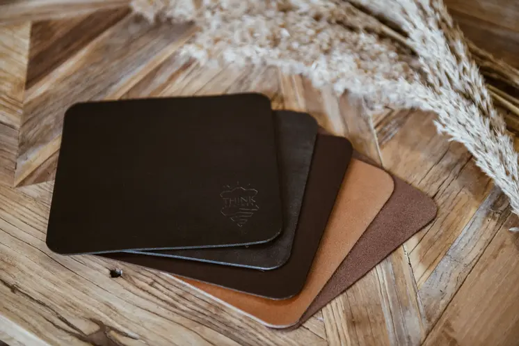 Dark brown mouse pad