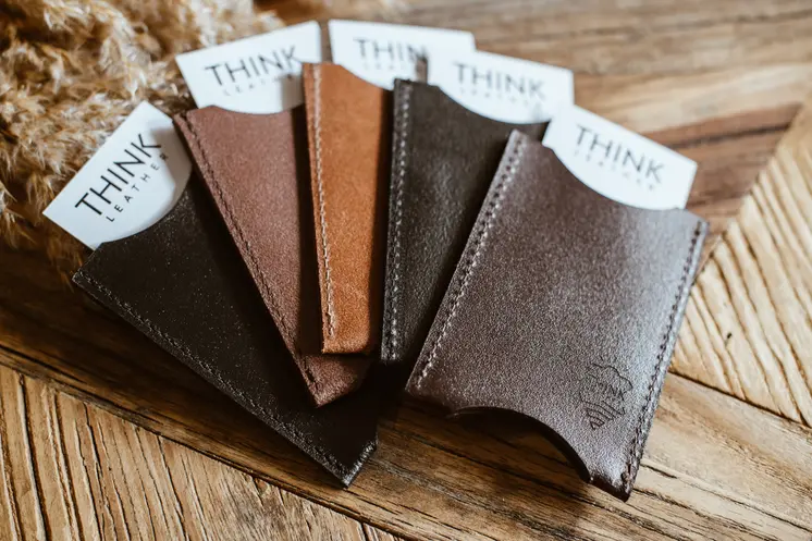 Light Brown Business Card Holder