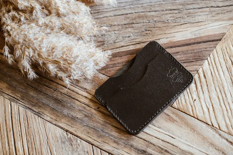 Business set - Wallet, business card holder, card case - black