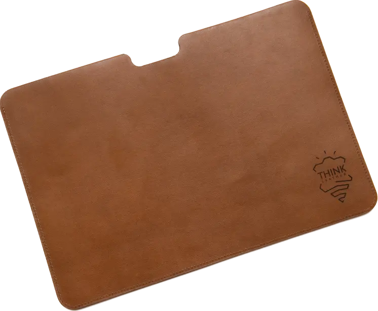Skórzane etui na MacBook 13" Pro/Air - jasny brąz