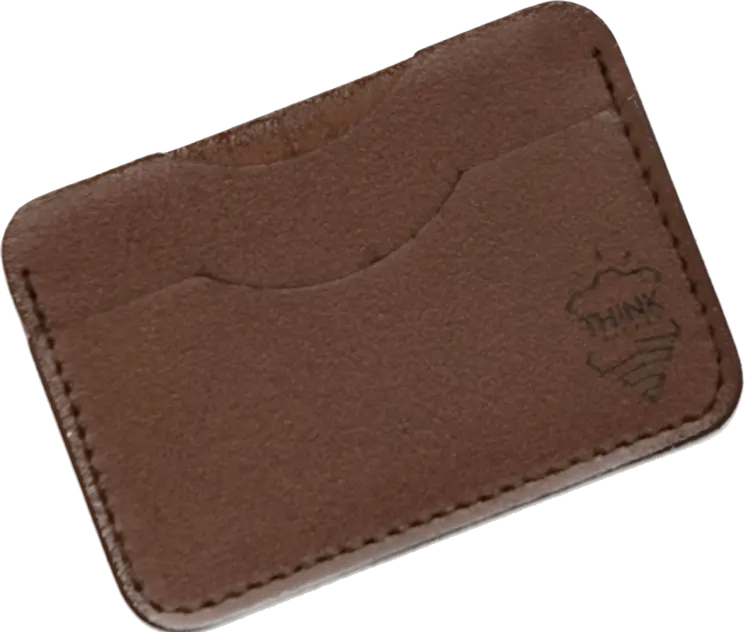 Skórzane etui na karty - cardholder - ciemny brąz