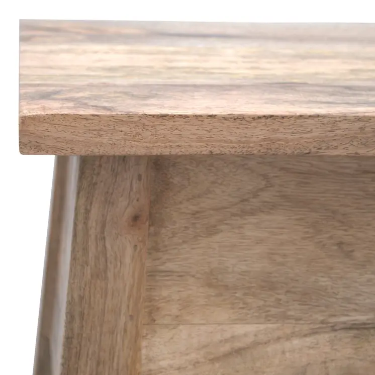 Solid Wood Lid Up Storage Bench
