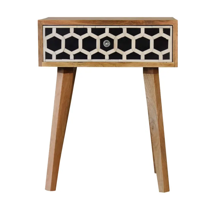 Bone Inlay Tapered nightstand