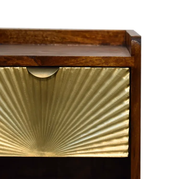 Mini Manila Gold 1 Drawer nightstand