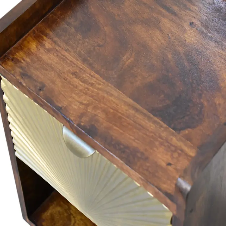 Mini Manila Gold 1 Drawer nightstand