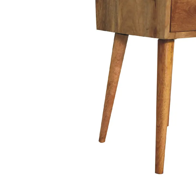 Mini 2 Drawer Oak-ish nightstand