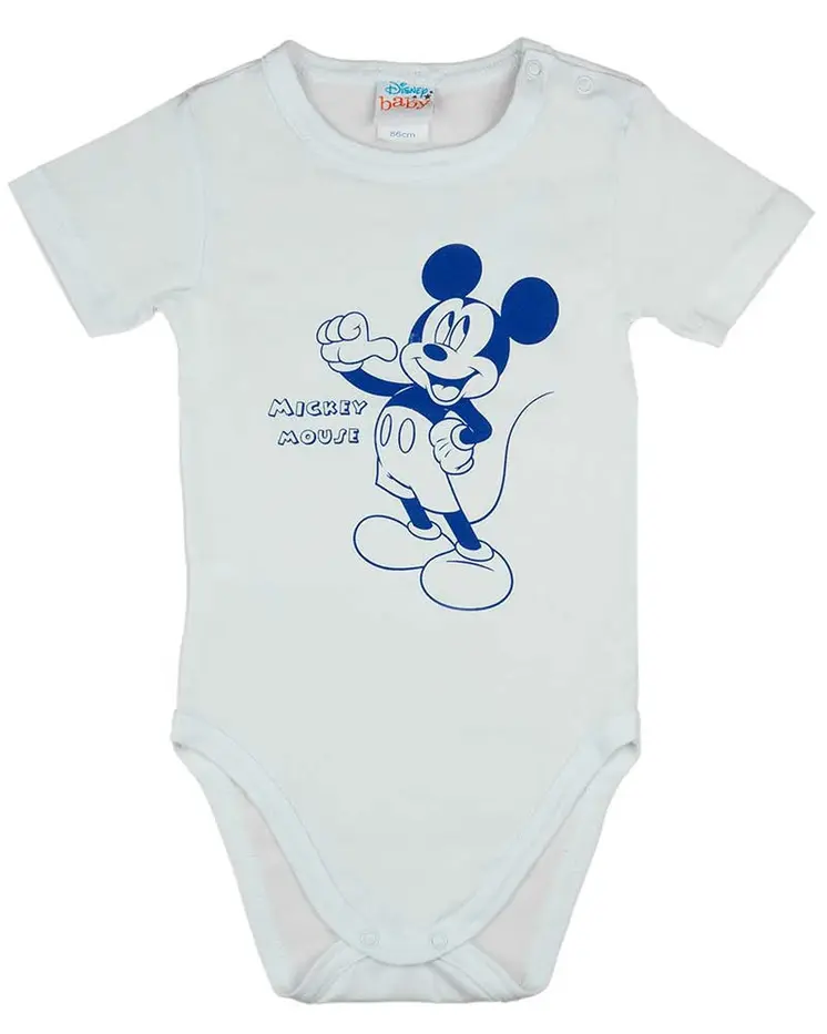 Rövidnadrágos kisfiú babaruha szett Mickey egér mintával