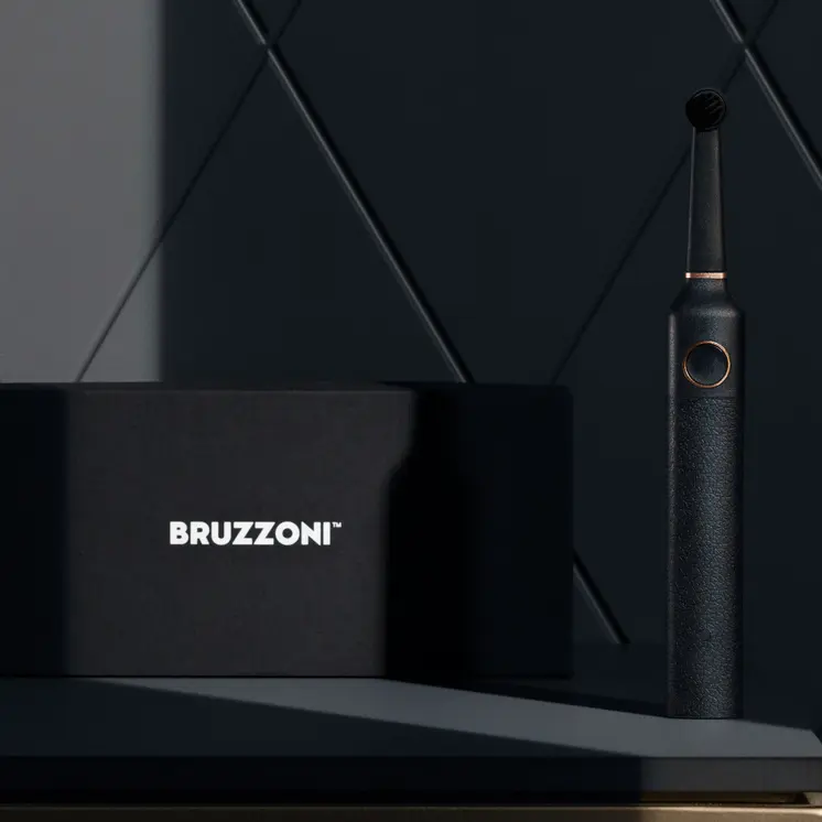 Bruzzoni exclusive toothbrush (black-rosegold)