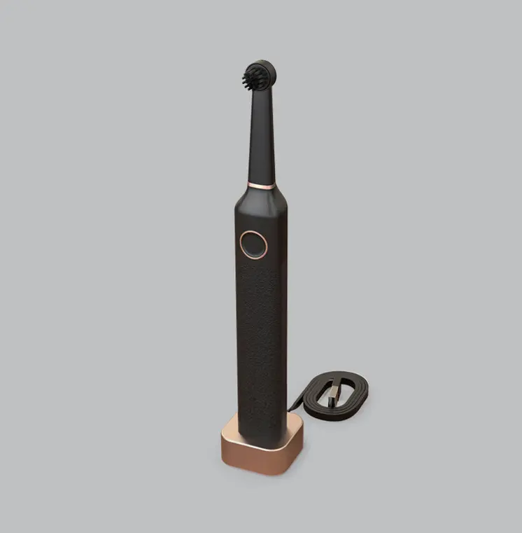 Bruzzoni exclusive toothbrush (black-rosegold)