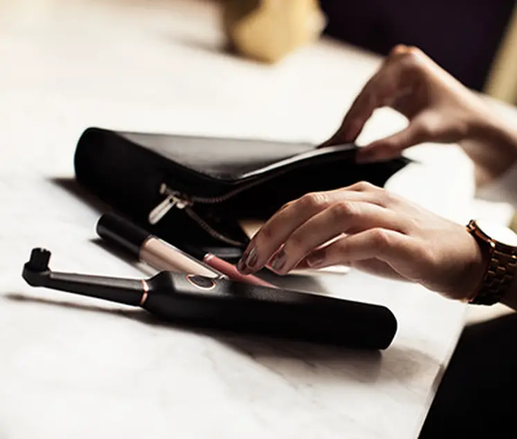 Bruzzoni exclusive toothbrush (black-rosegold)