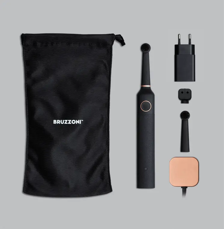 Bruzzoni exclusive toothbrush (black-rosegold)