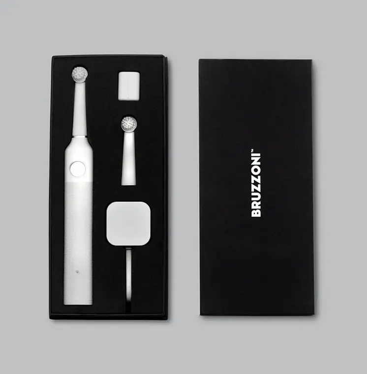 Bruzzoni exclusive toothbrush (white-silver)
