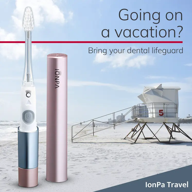 Ionickiss Ionpa Travel . Japanese portable toothbrush (red)