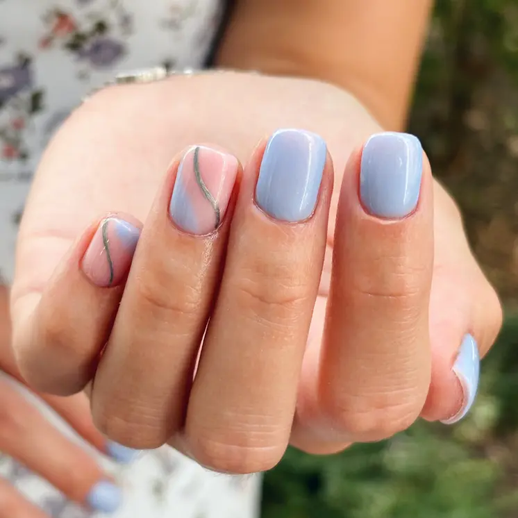 Gel Nail Polish - DN129 Crystal Blue 7ml
